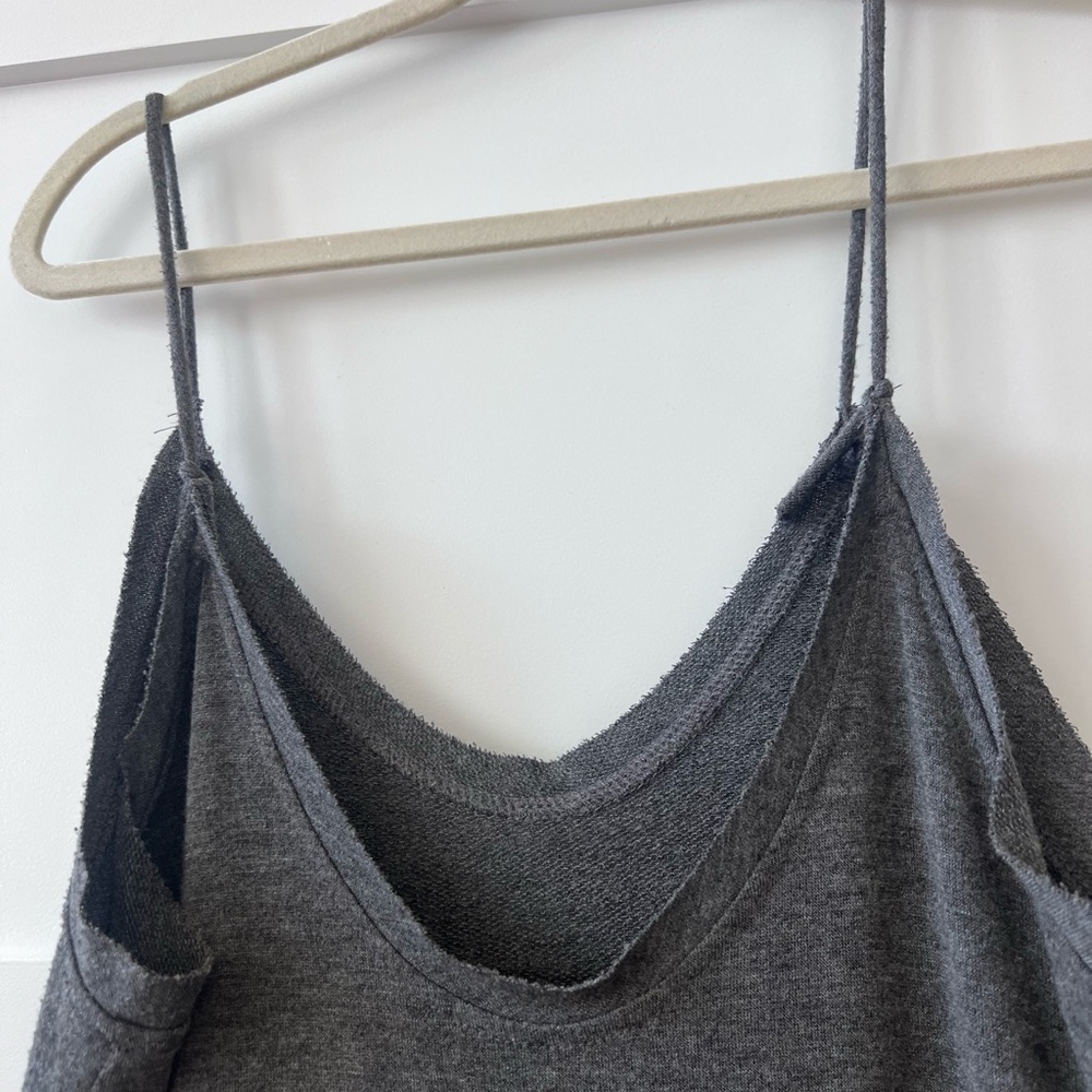 Ces Femme Gray Jumpsuit with pockets - adjustable with back ties.. one size - Picture 11 of 11